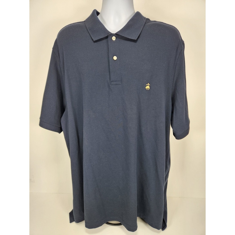 Brooks Brothers 1818 Performance Polo Navy Blue Short Sleeve Shirt Size 3XLT - Picture 4 of 10